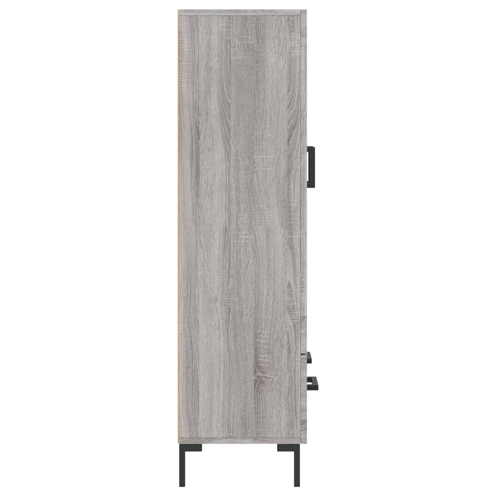 Buffet haut sonoma gris 69,5x31x115 cm bois d'ingénierie - XIOS