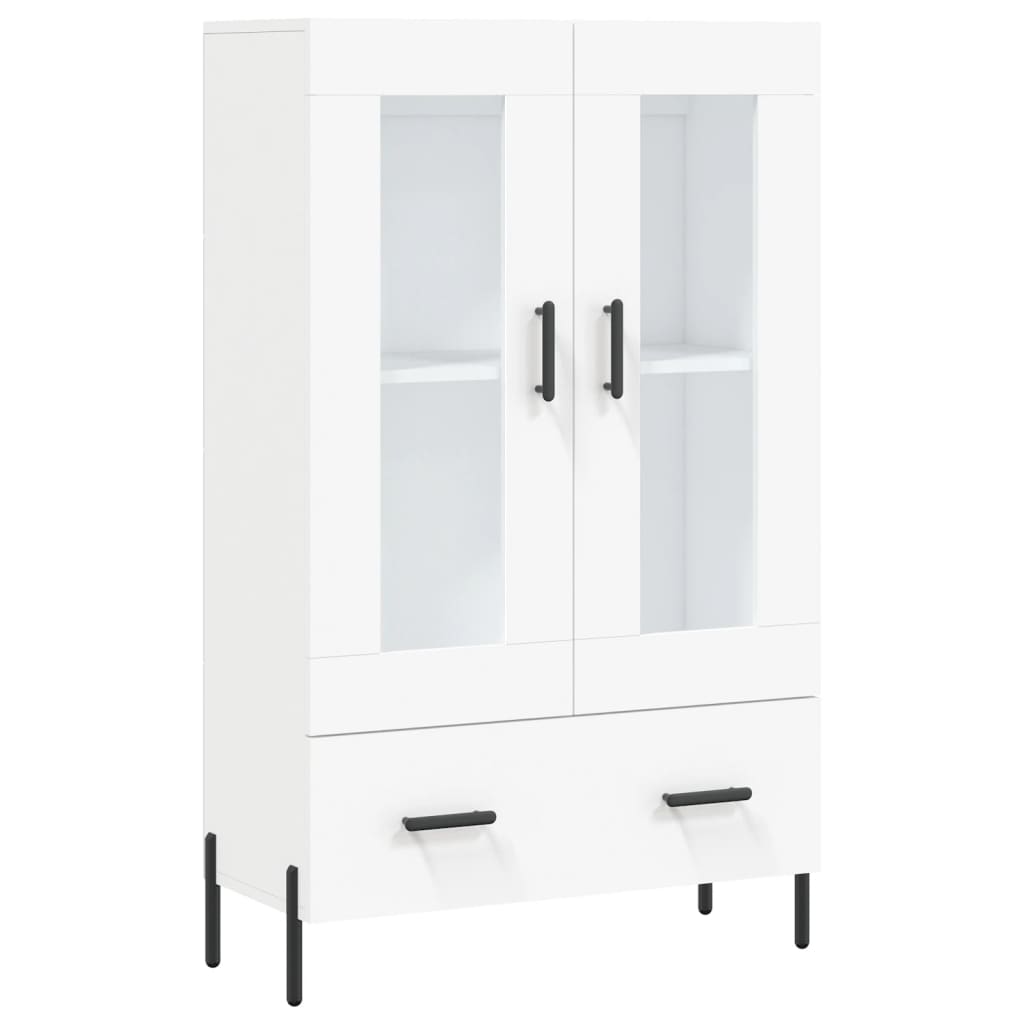 Buffet haut blanc 69,5x31x115 cm bois d'ingénierie - XIOS