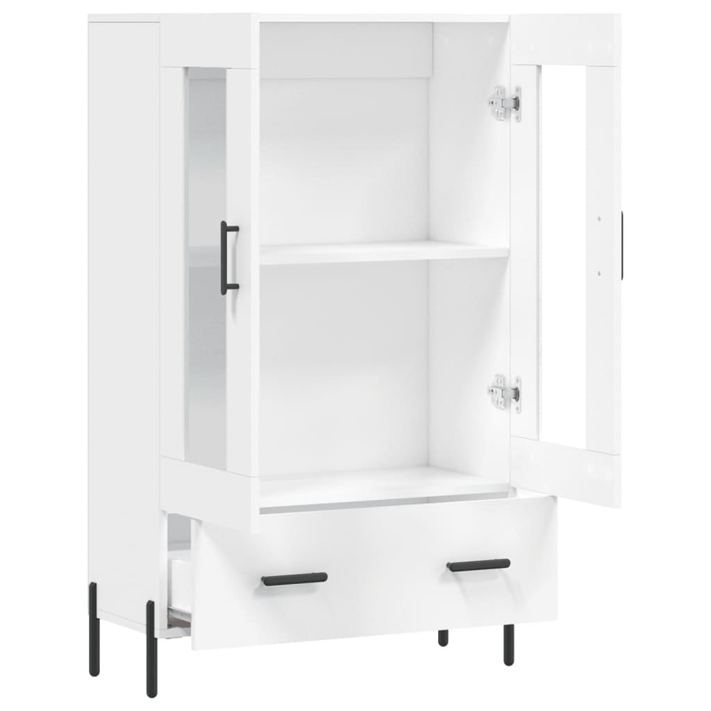 Buffet haut blanc 69,5x31x115 cm bois d'ingénierie - XIOS