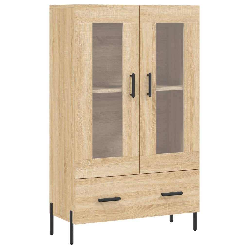 Buffet haut chêne sonoma 69,5x31x115 cm bois d'ingénierie - XIOS