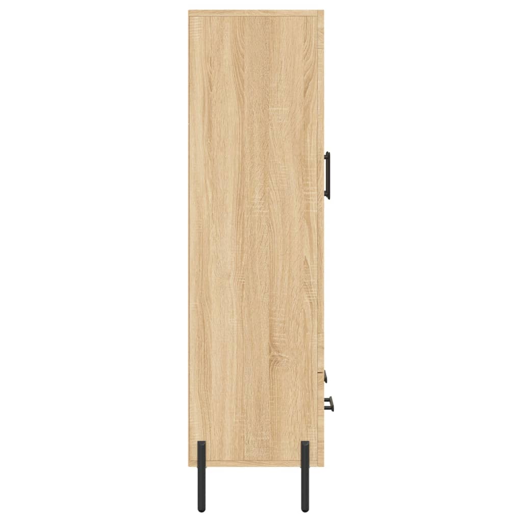 Buffet haut chêne sonoma 69,5x31x115 cm bois d'ingénierie - XIOS