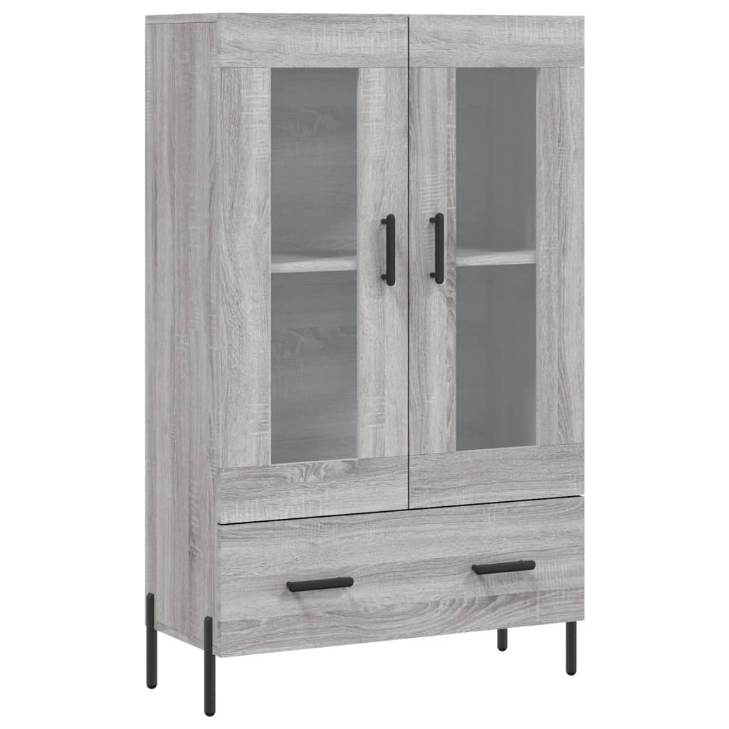 Buffet haut sonoma gris 69,5x31x115 cm bois d'ingénierie - XIOS
