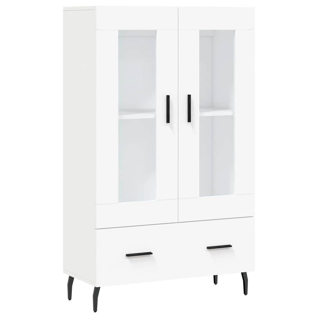 Buffet haut blanc 69,5x31x115 cm bois d'ingénierie - XIOS