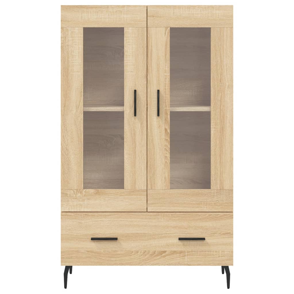 Buffet haut chêne sonoma 69,5x31x115 cm bois d'ingénierie - XIOS