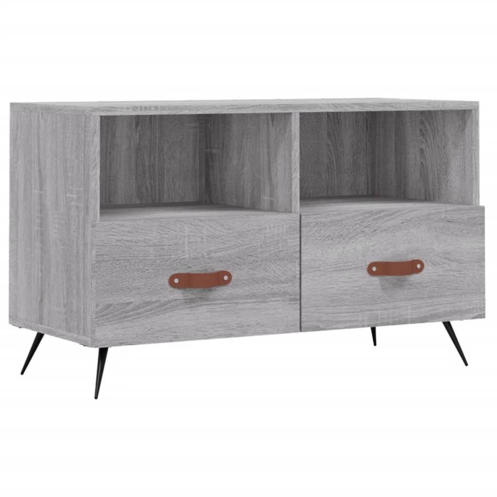 Meuble TV Sonoma gris 80x36x50 cm Bois d'ingénierie - XIOS