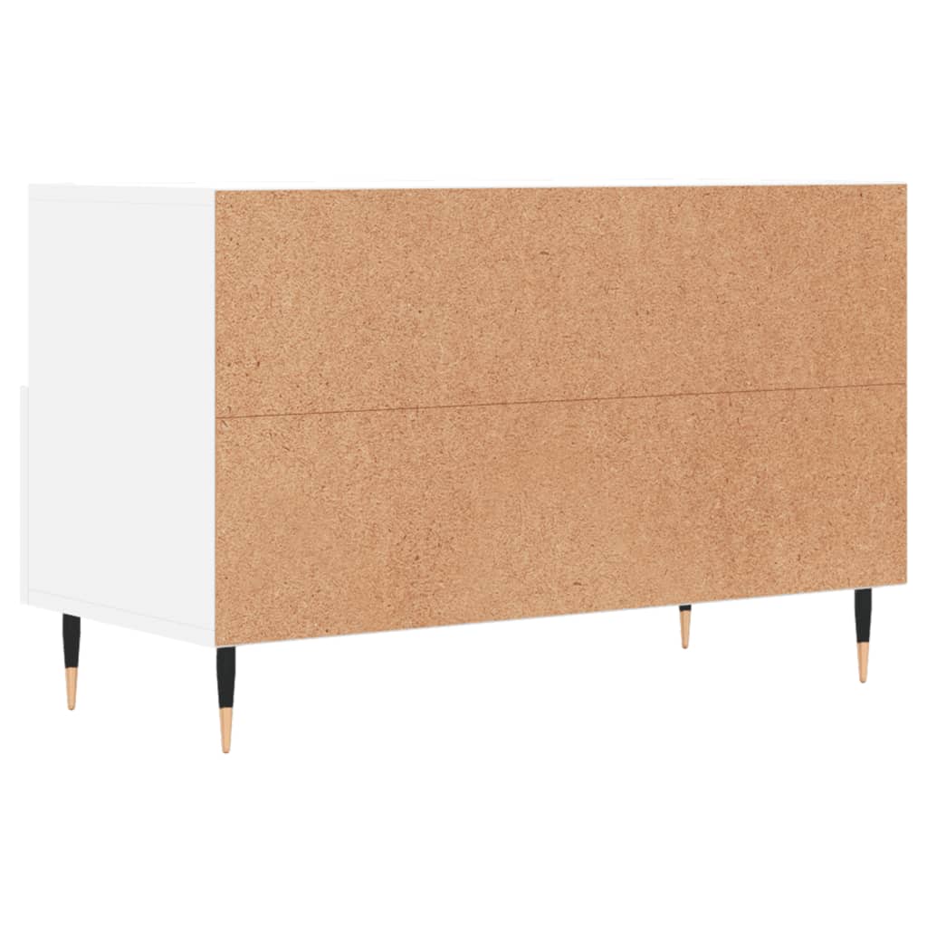 Meuble TV Blanc 80x36x50 cm Bois d'ingénierie - XIOS