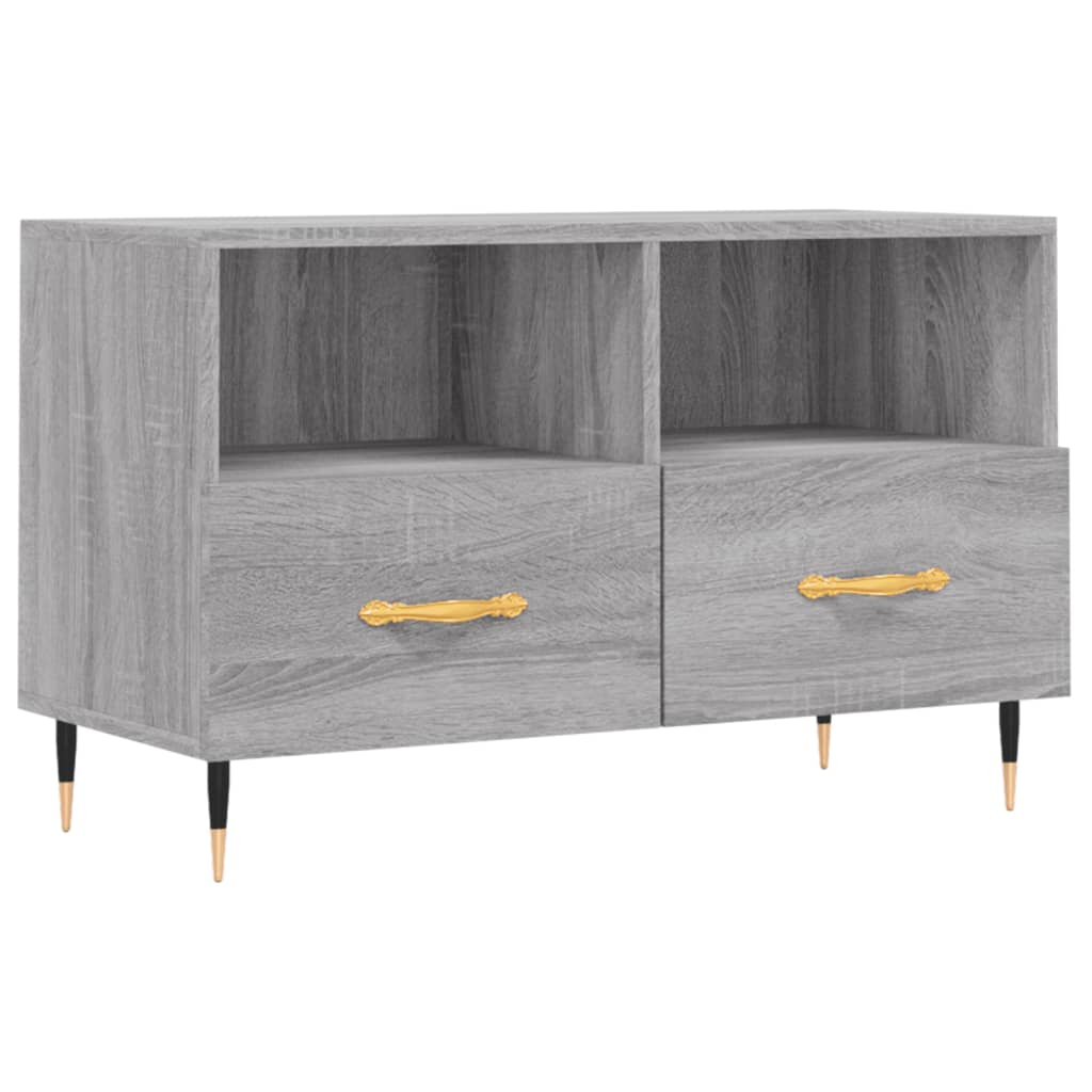 Meuble TV Sonoma gris 80x36x50 cm Bois d'ingénierie - XIOS