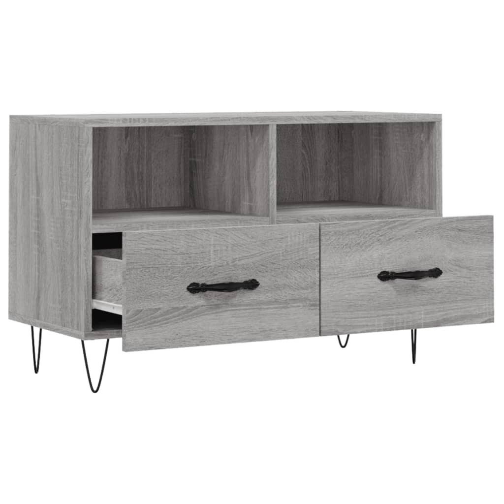 Meuble TV Sonoma gris 80x36x50 cm Bois d'ingénierie - XIOS