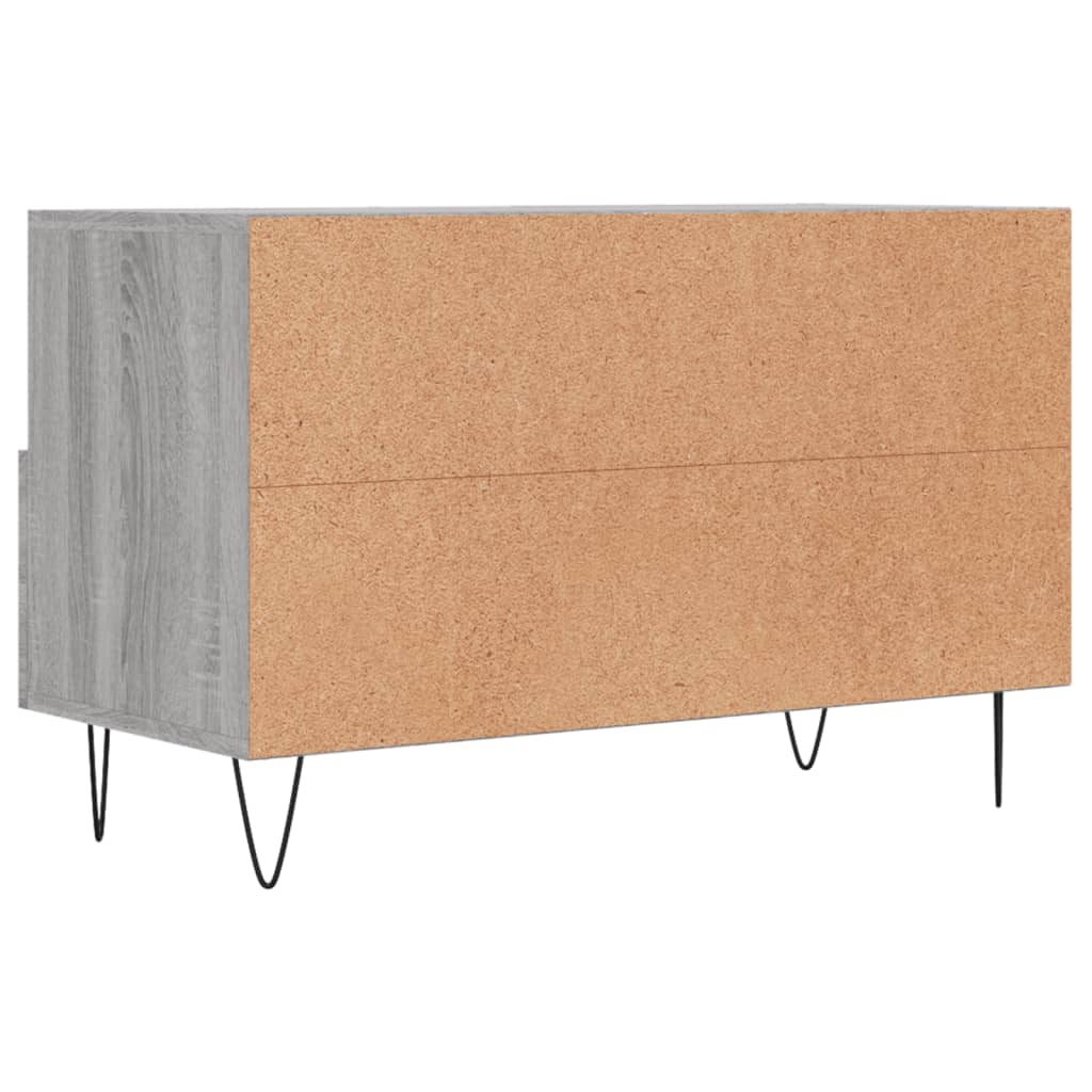 Meuble TV Sonoma gris 80x36x50 cm Bois d'ingénierie - XIOS