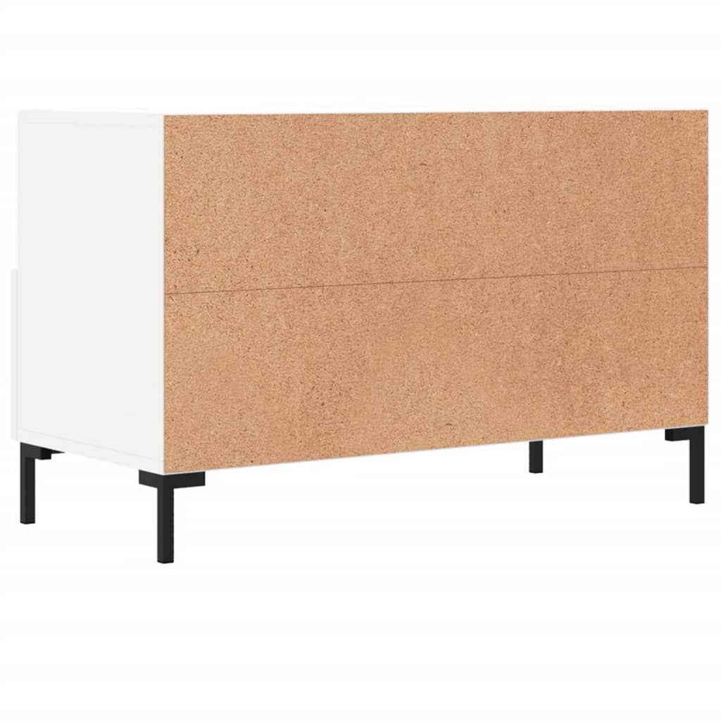 Meuble TV Blanc 80x36x50 cm Bois d'ingénierie - XIOS