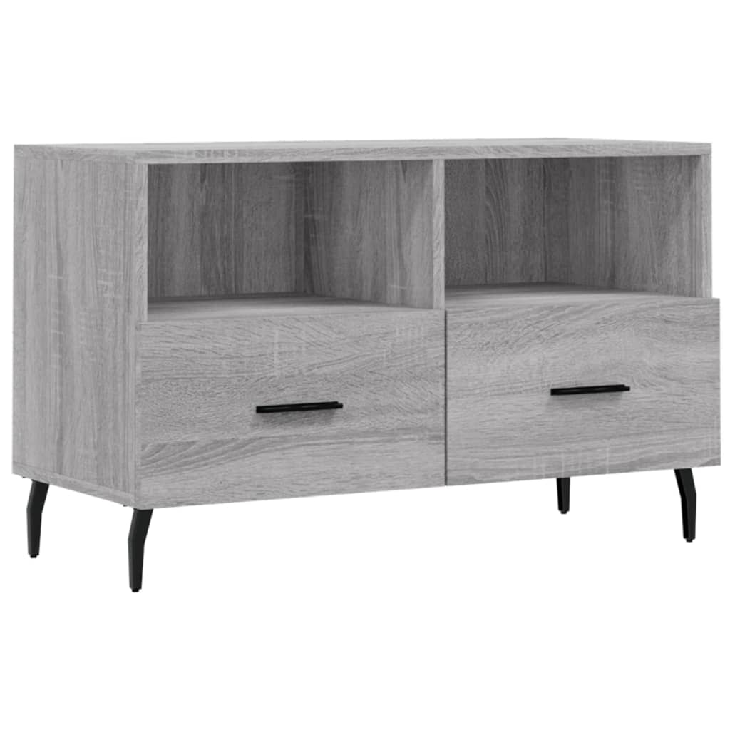 Meuble TV Sonoma gris 80x36x50 cm Bois d'ingénierie - XIOS