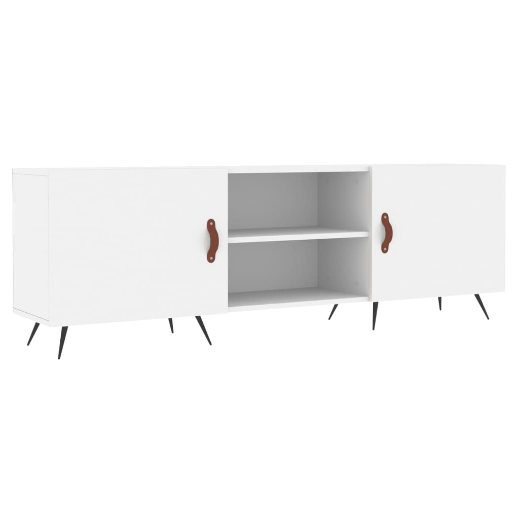 Meuble TV blanc 150x30x50 cm bois d'ingénierie - XIOS