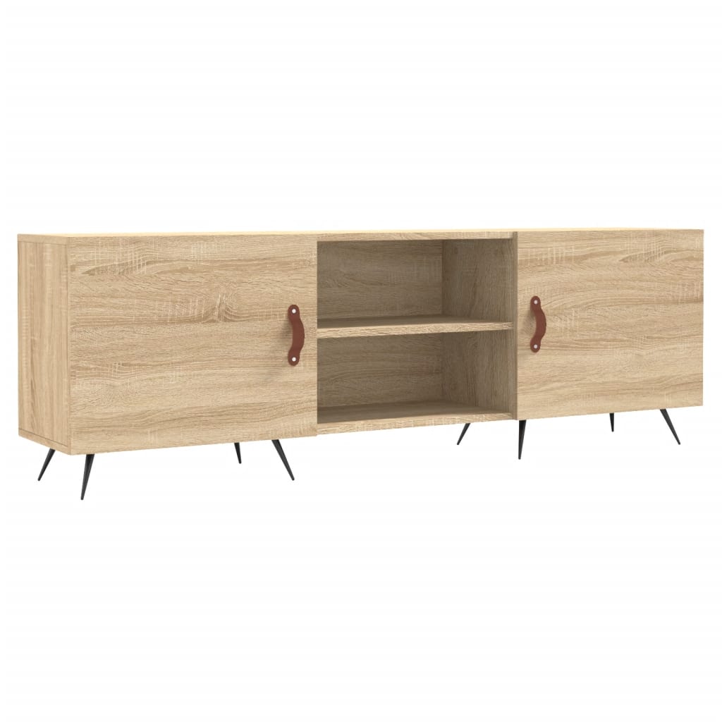 Meuble TV chêne sonoma 150x30x50 cm bois d'ingénierie - XIOS