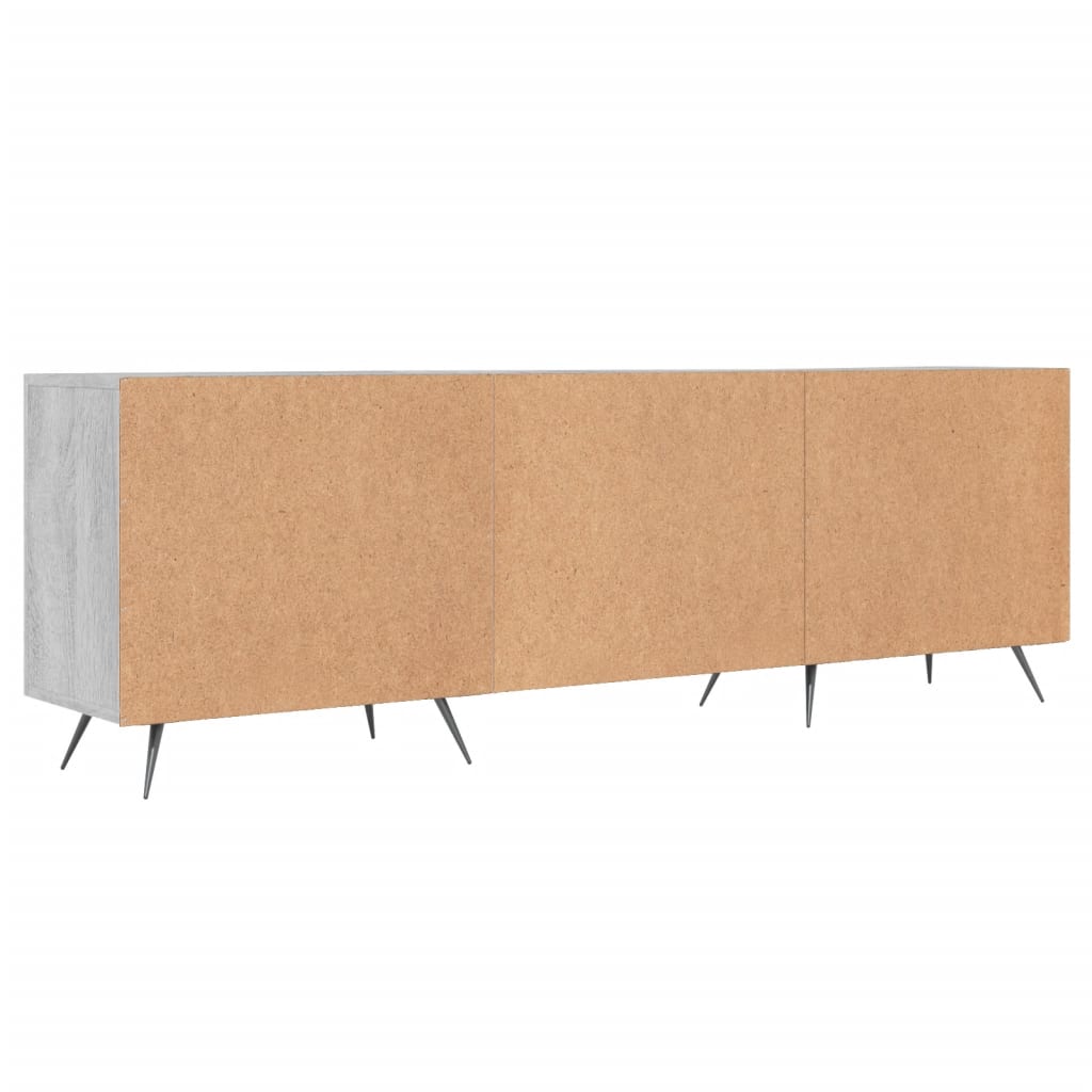 Meuble TV sonoma gris 150x30x50 cm bois d'ingénierie - XIOS