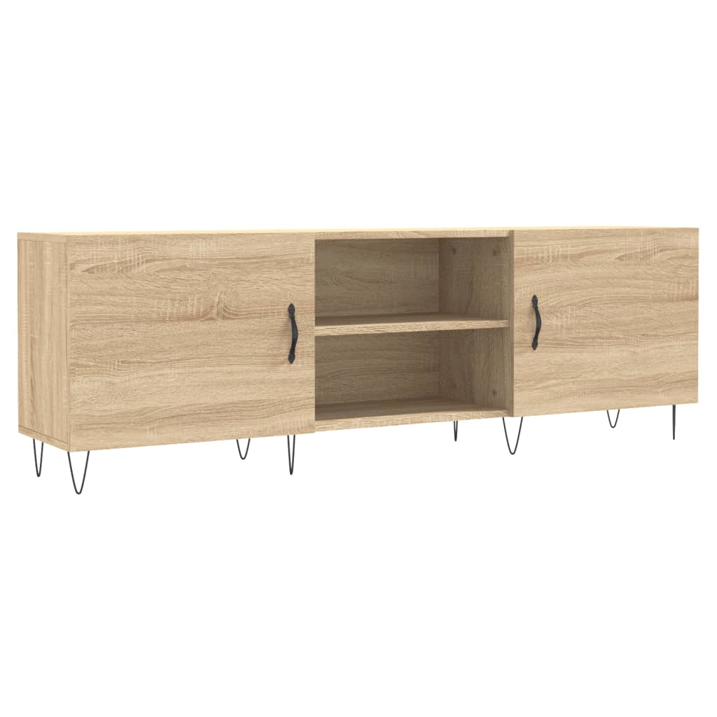 Meuble TV chêne sonoma 150x30x50 cm bois d'ingénierie - XIOS