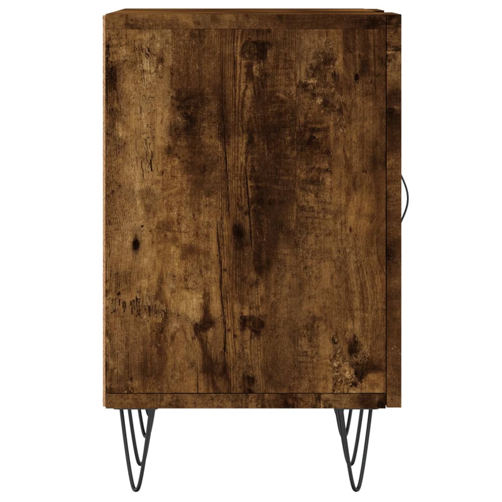 Meuble TV chêne fumé 150x30x50 cm bois d'ingénierie - XIOS