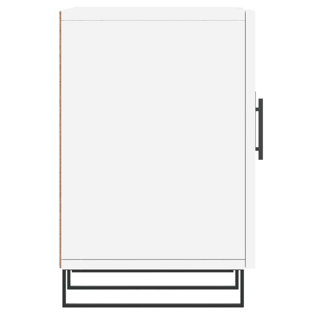 Meuble TV blanc 150x30x50 cm bois d'ingénierie - XIOS