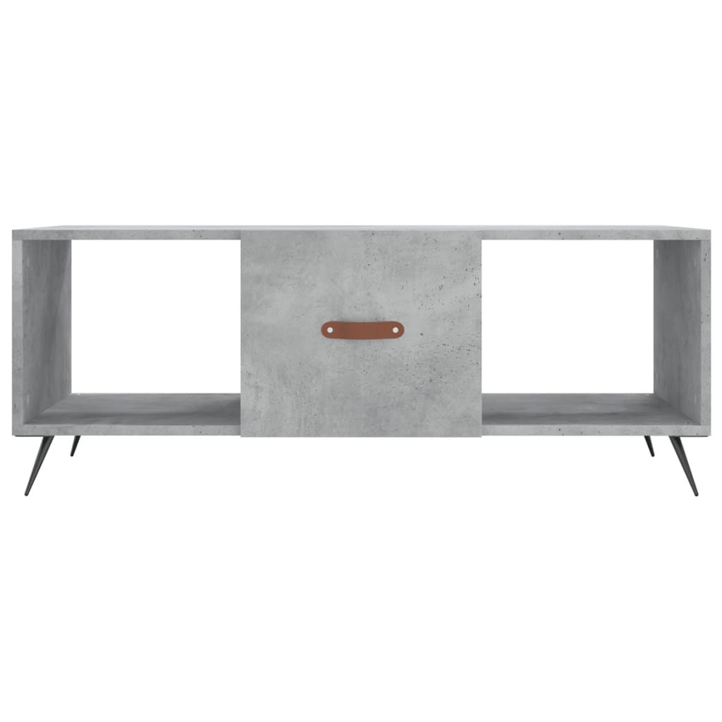 Table basse gris béton 102x50x40 cm bois d'ingénierie - XIOS