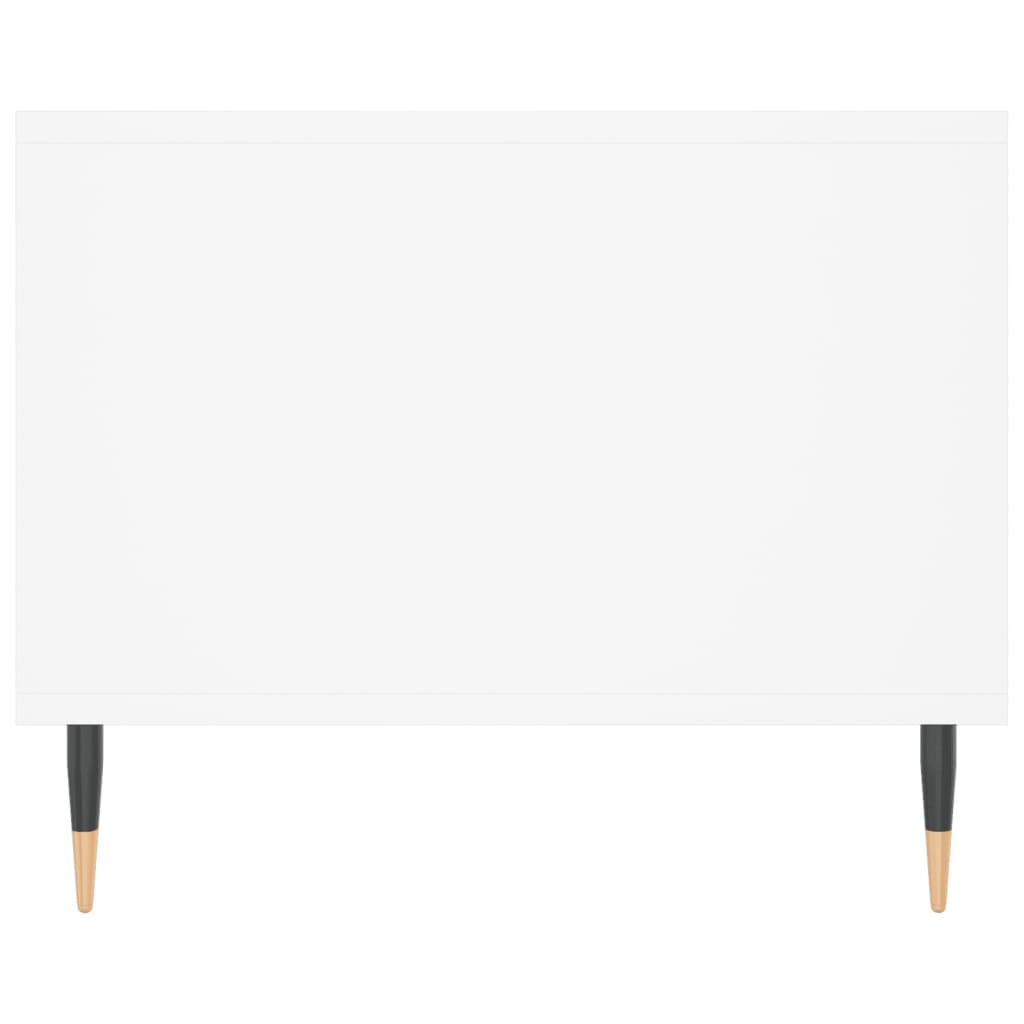 Table basse blanc 102x50x40 cm bois d'ingénierie - XIOS