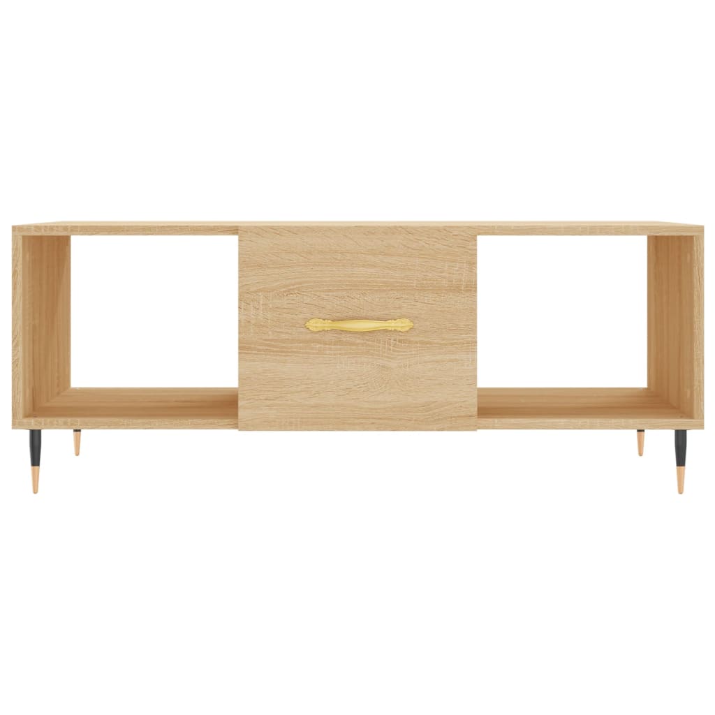 Table basse chêne sonoma 102x50x40 cm bois d'ingénierie - XIOS
