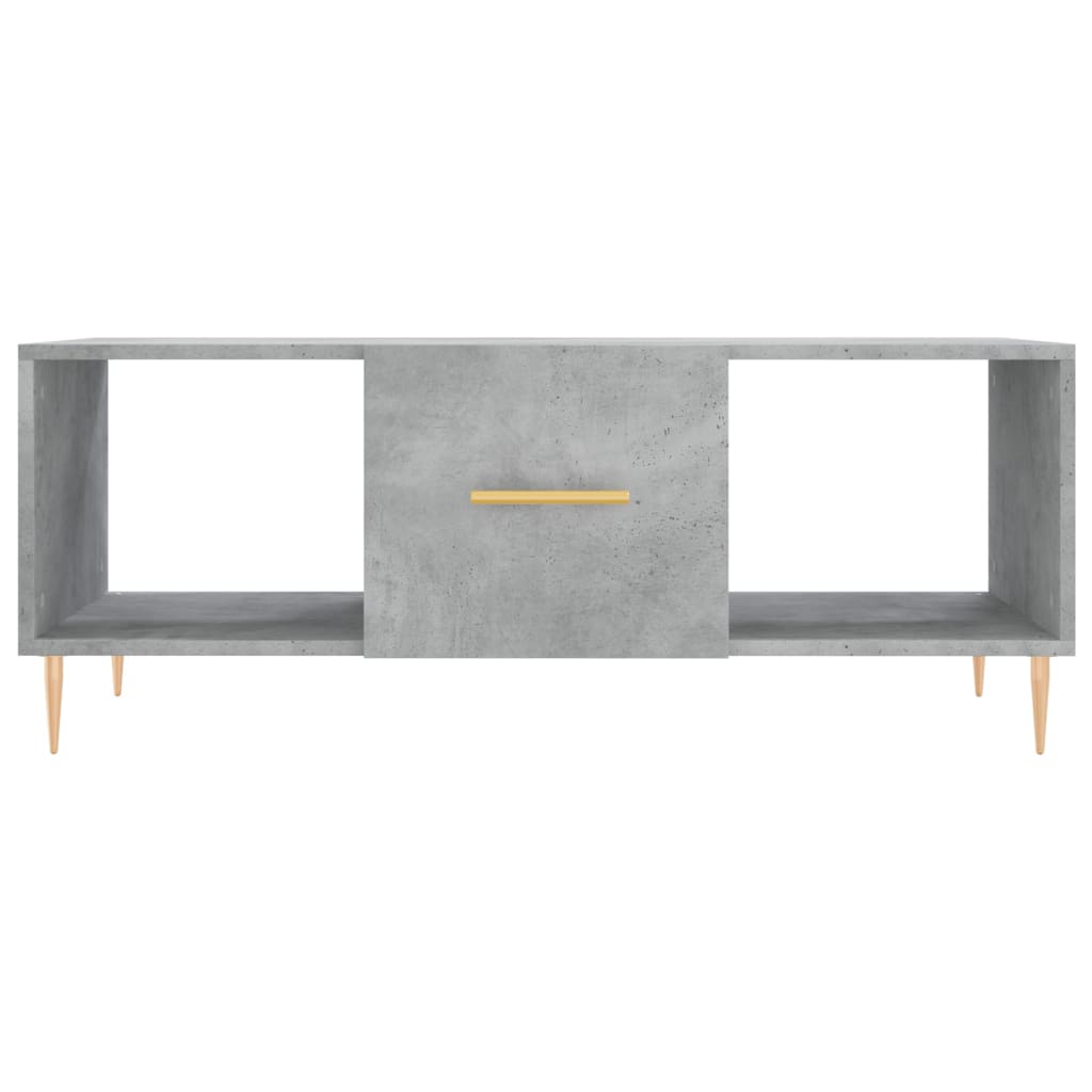 Table basse gris béton 102x50x40 cm bois d'ingénierie - XIOS
