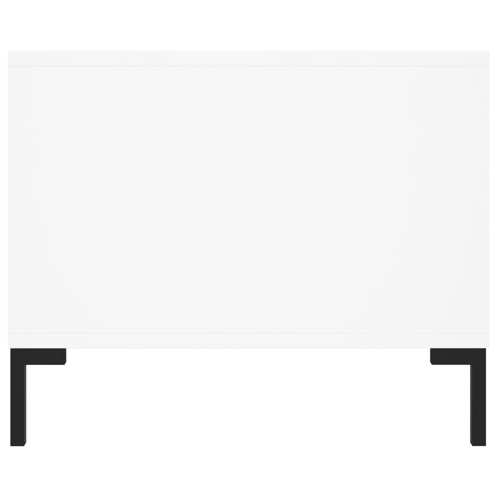 Table basse blanc 102x50x40 cm bois d'ingénierie - XIOS