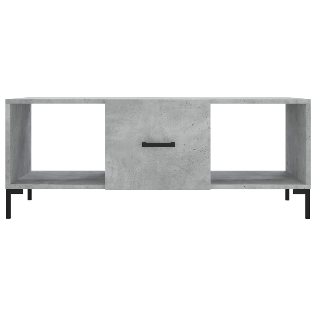 Table basse gris béton 102x50x40 cm bois d'ingénierie - XIOS