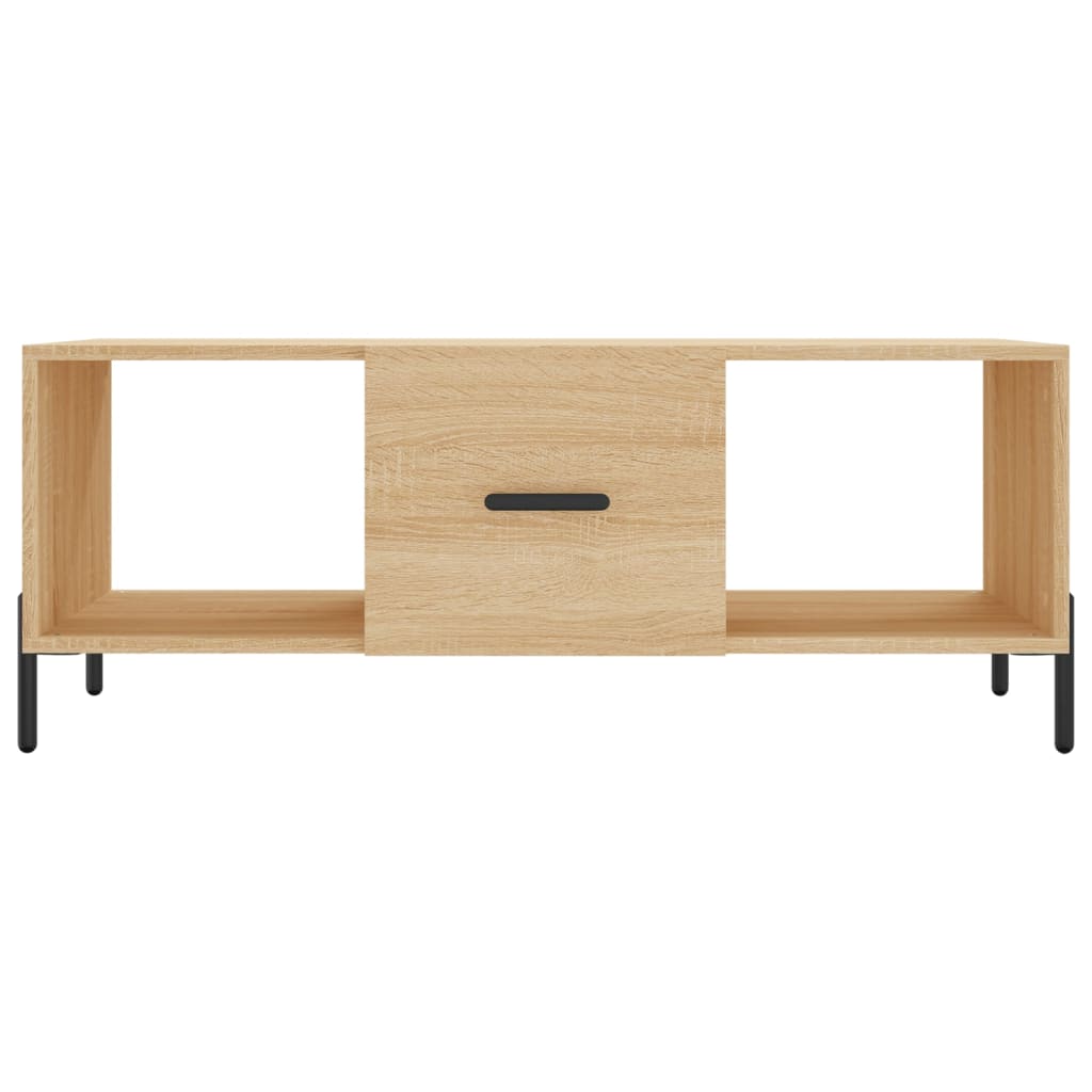 Table basse chêne sonoma 102x50x40 cm bois d'ingénierie - XIOS