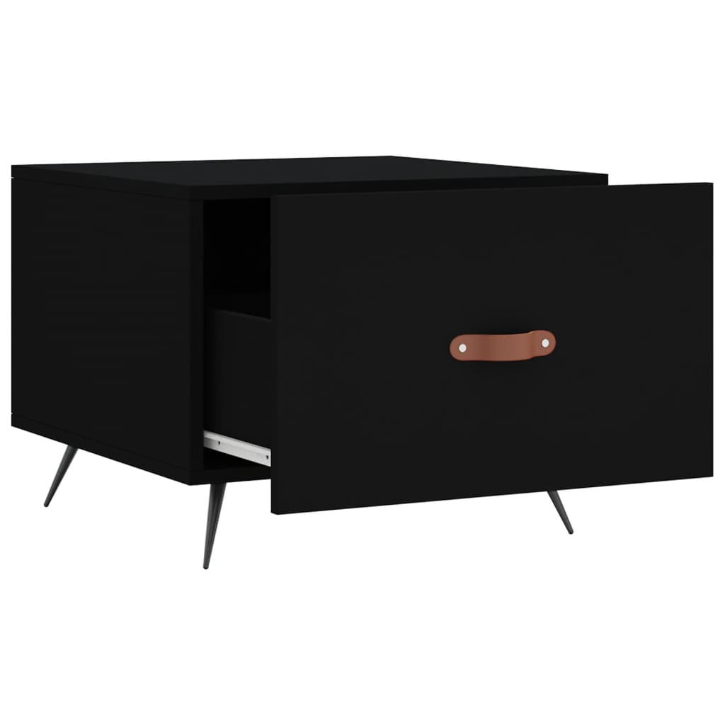 Table basse Noir 50x50x40 cm Bois d'ingénierie - XIOS