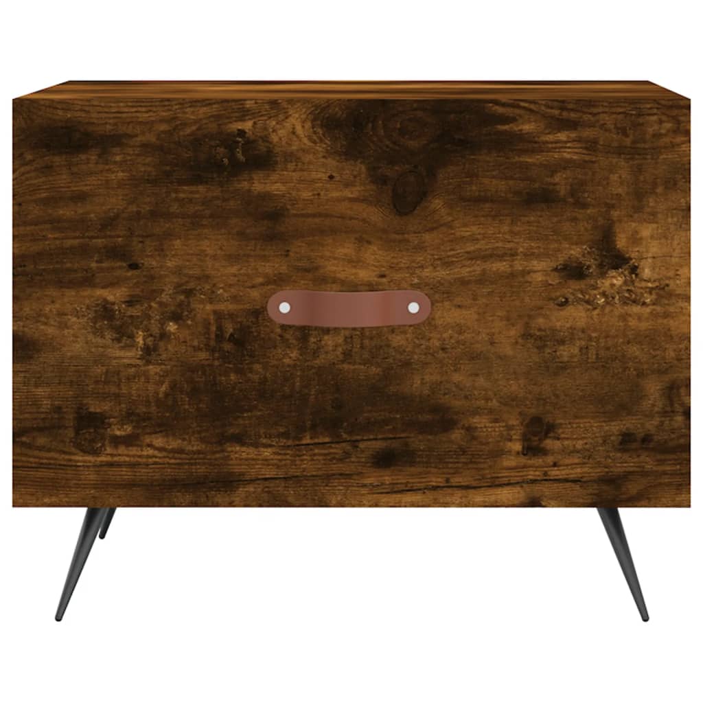 Table basse Chêne fumé 50x50x40 cm Bois d'ingénierie - XIOS