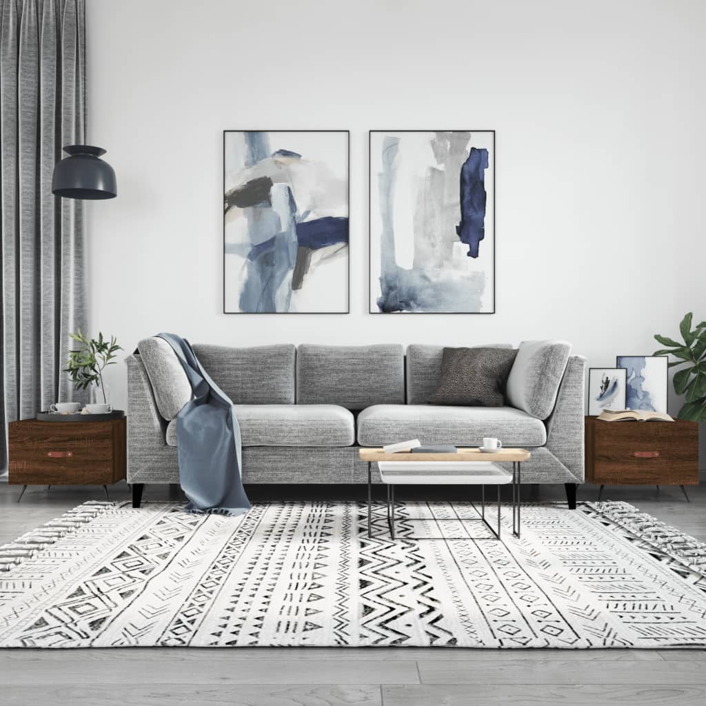 Tables basses 2 pcs chêne marron 50x50x40 cm bois d'ingénierie - XIOS