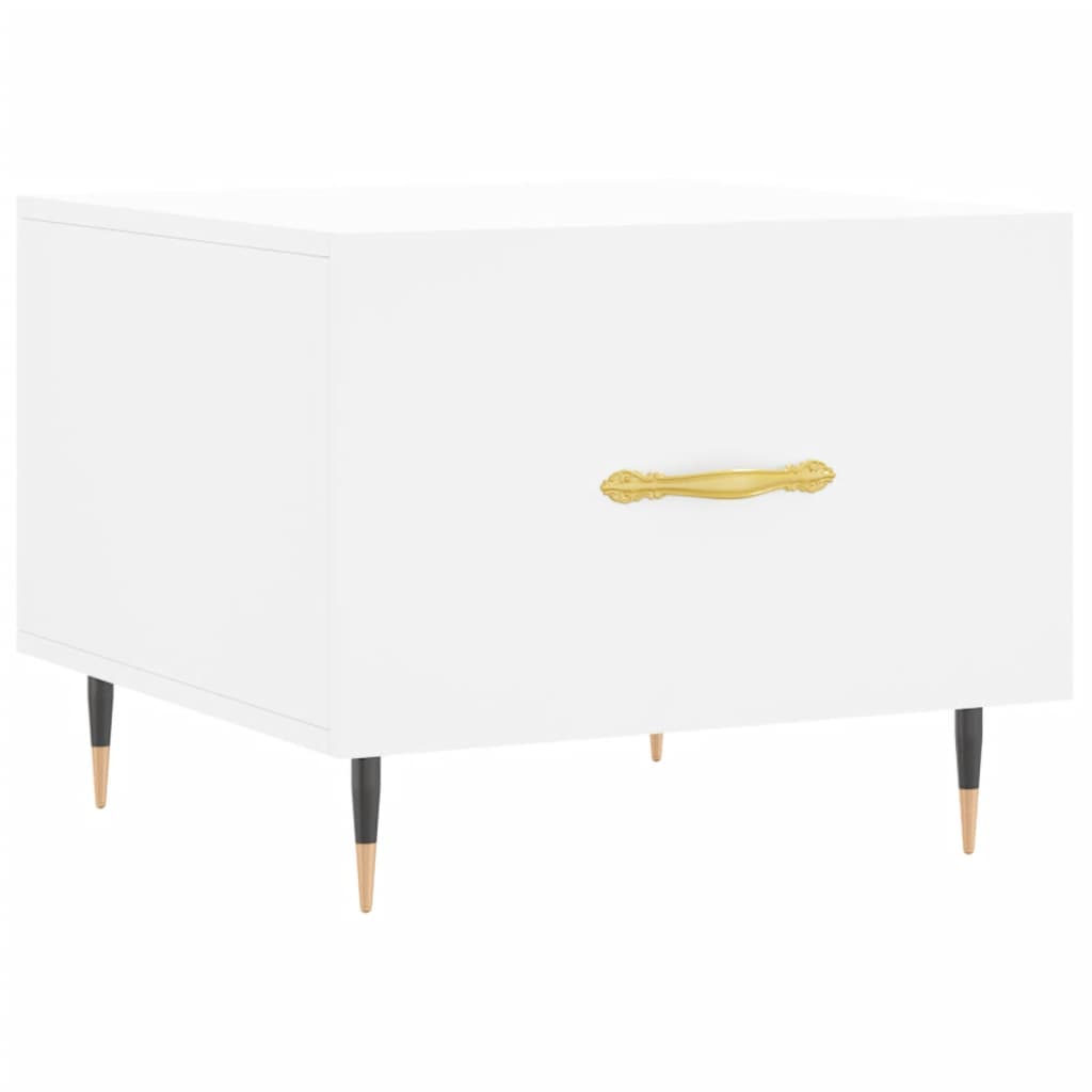 Tables basses 2 pcs blanc 50x50x40 cm bois d'ingénierie - XIOS