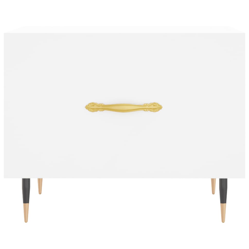 Tables basses 2 pcs blanc 50x50x40 cm bois d'ingénierie - XIOS