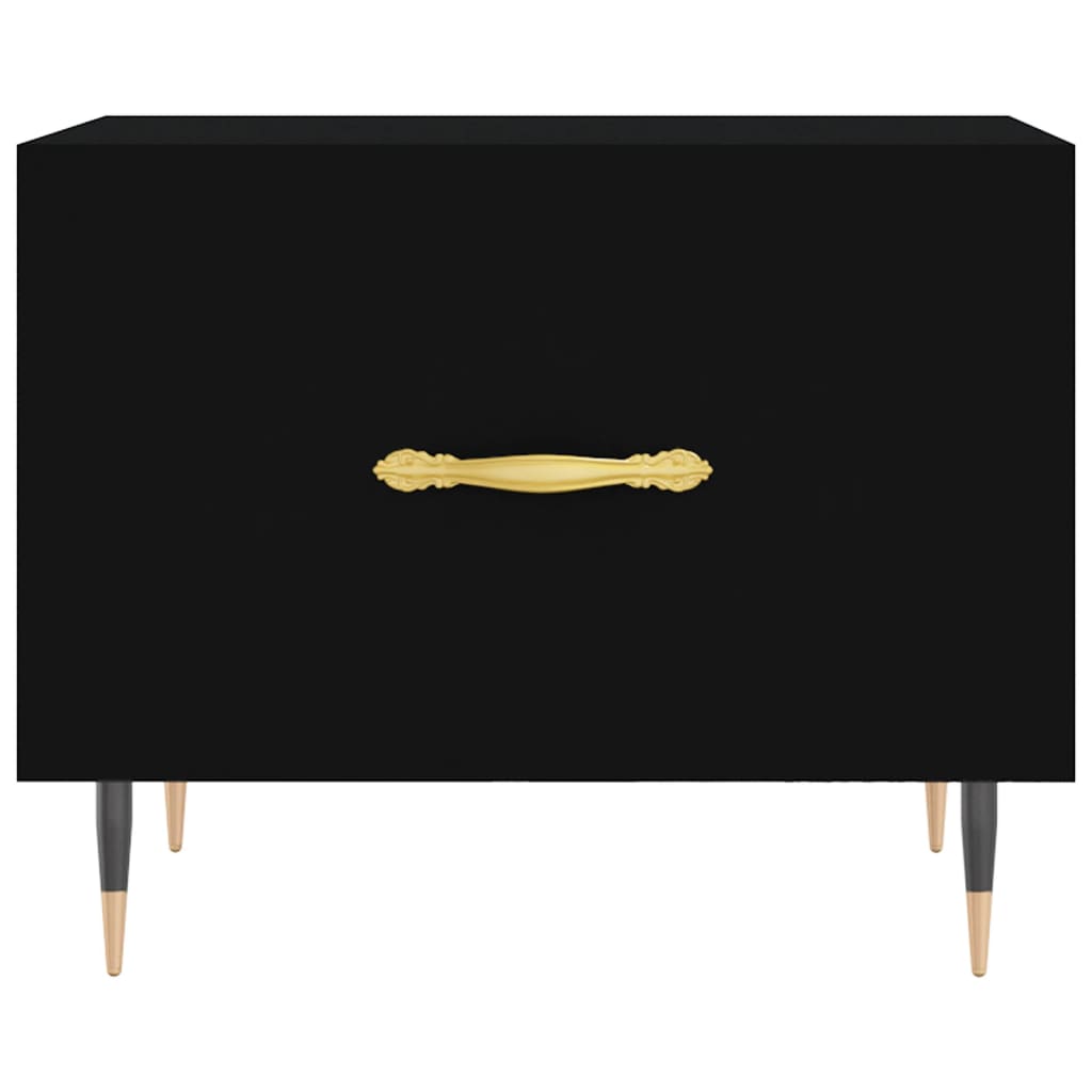 Table basse Noir 50x50x40 cm Bois d'ingénierie - XIOS