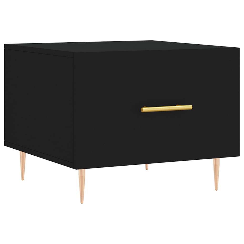 Table basse Noir 50x50x40 cm Bois d'ingénierie - XIOS