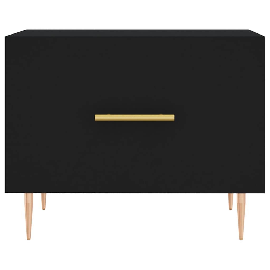 Table basse Noir 50x50x40 cm Bois d'ingénierie - XIOS