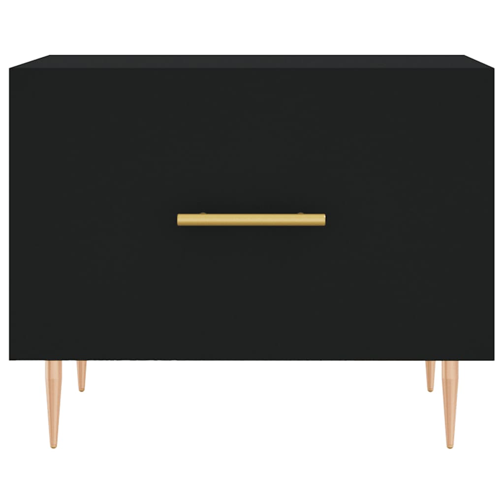 Tables basses 2 pcs noir 50x50x40 cm bois d'ingénierie - XIOS