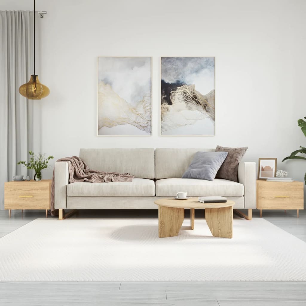 Tables basses 2 pcs chêne sonoma 50x50x40 cm bois d'ingénierie - XIOS