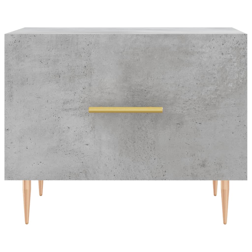 Table basse gris béton 50x50x40 cm bois d'ingénierie - XIOS