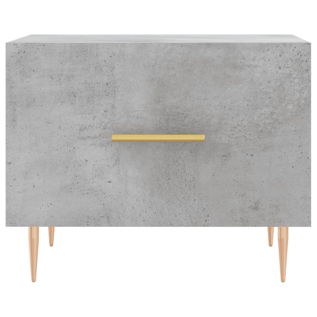 Tables basses 2 pcs gris béton 50x50x40 cm bois d'ingénierie - XIOS