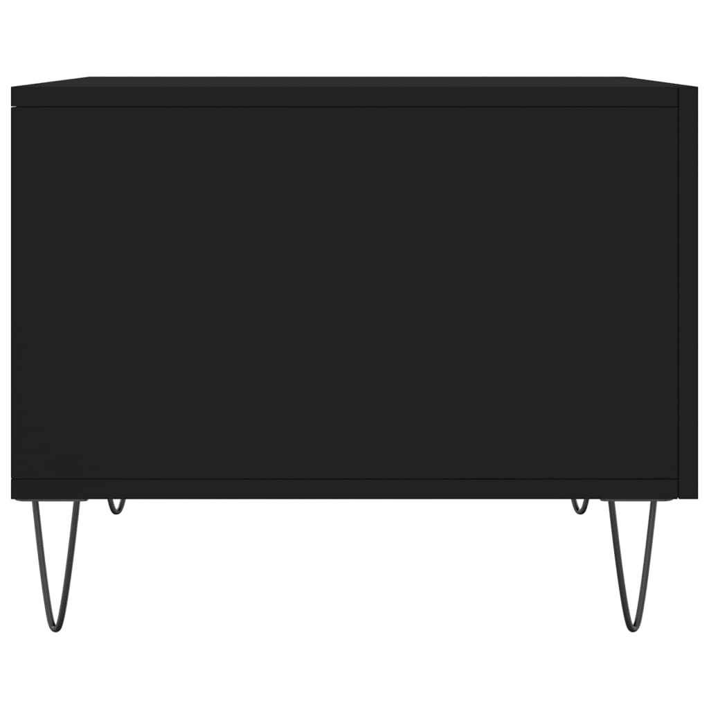 Table basse Noir 50x50x40 cm Bois d'ingénierie - XIOS