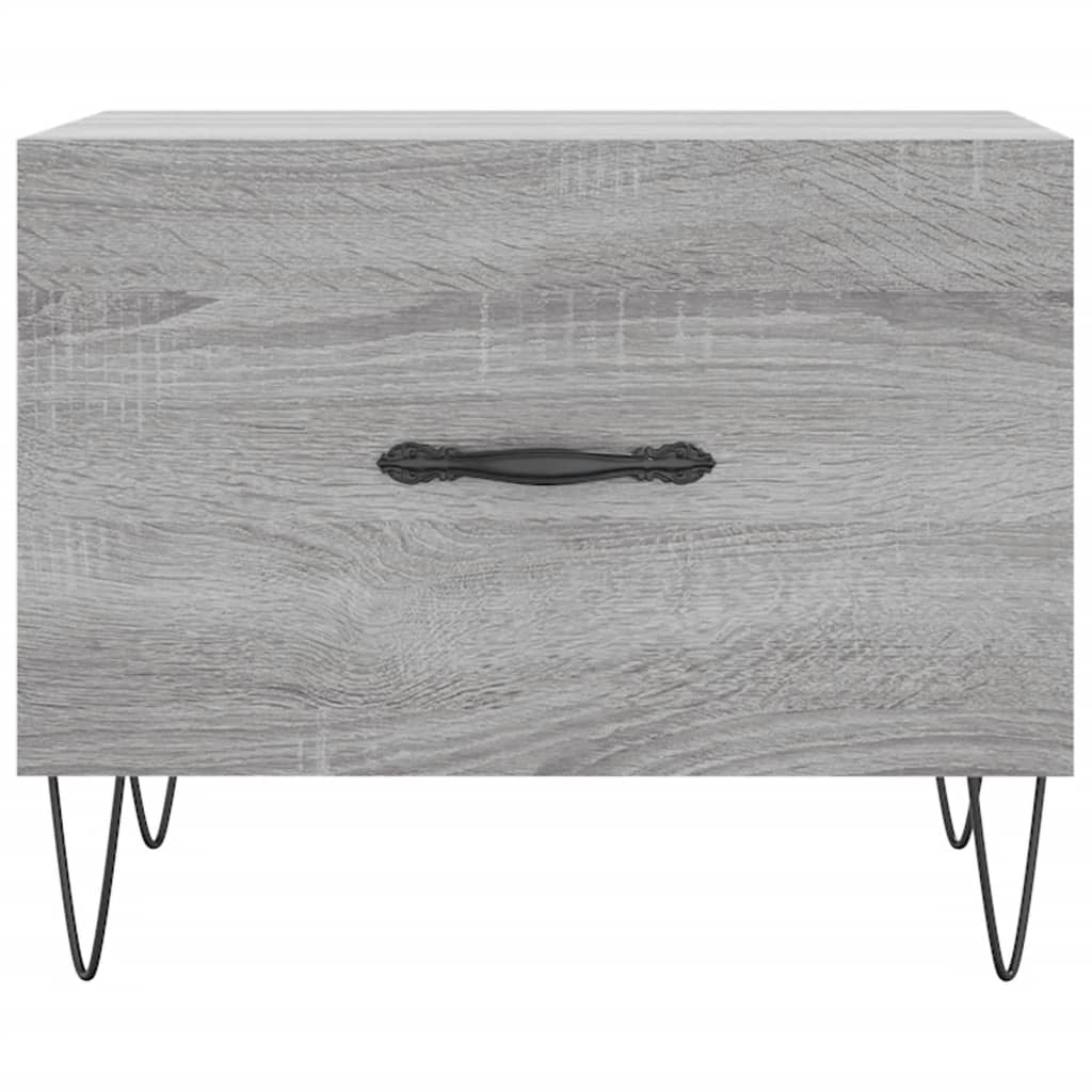Table basse Sonoma gris 50x50x40 cm Bois d'ingénierie - XIOS