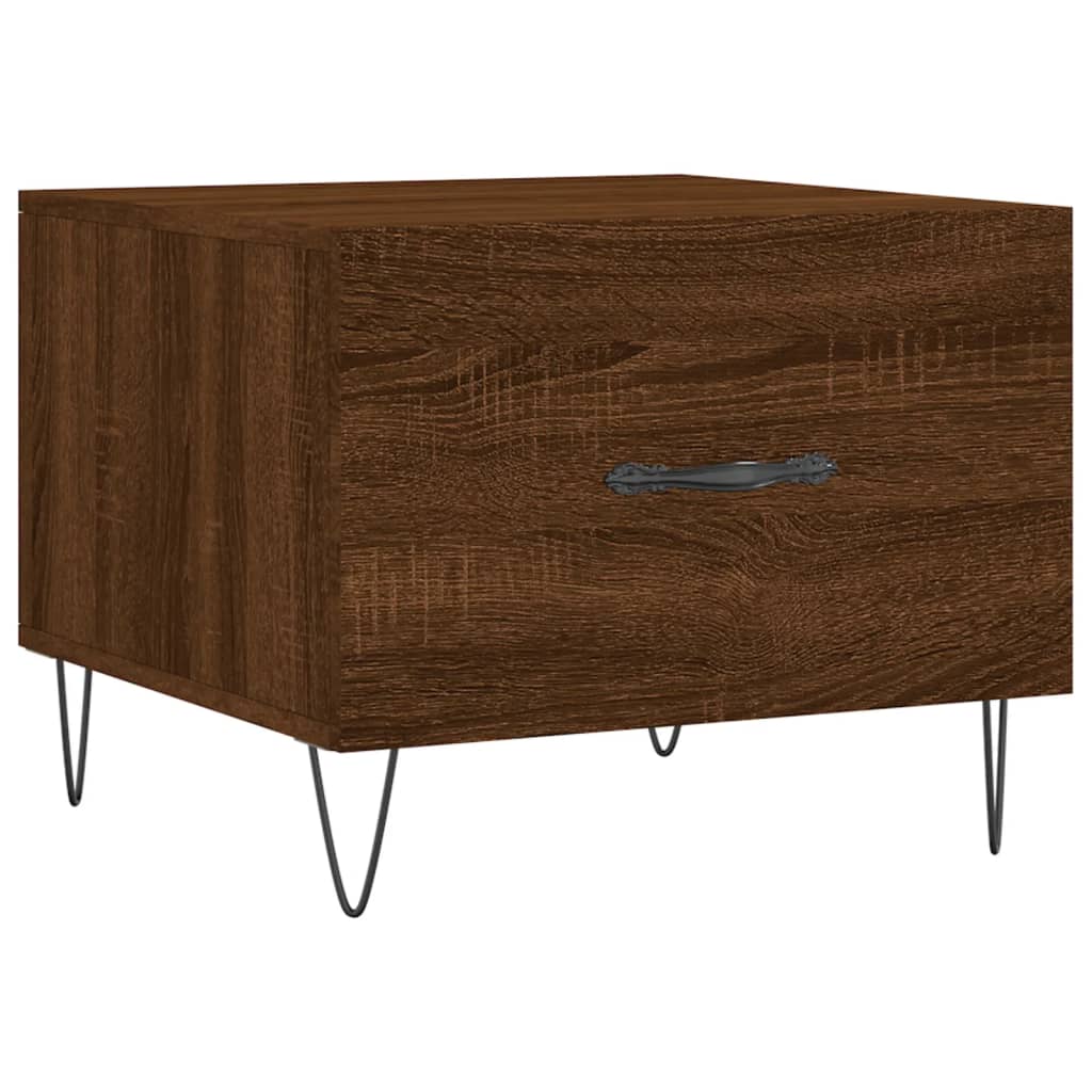 Tables basses 2 pcs chêne marron 50x50x40 cm bois d'ingénierie - XIOS