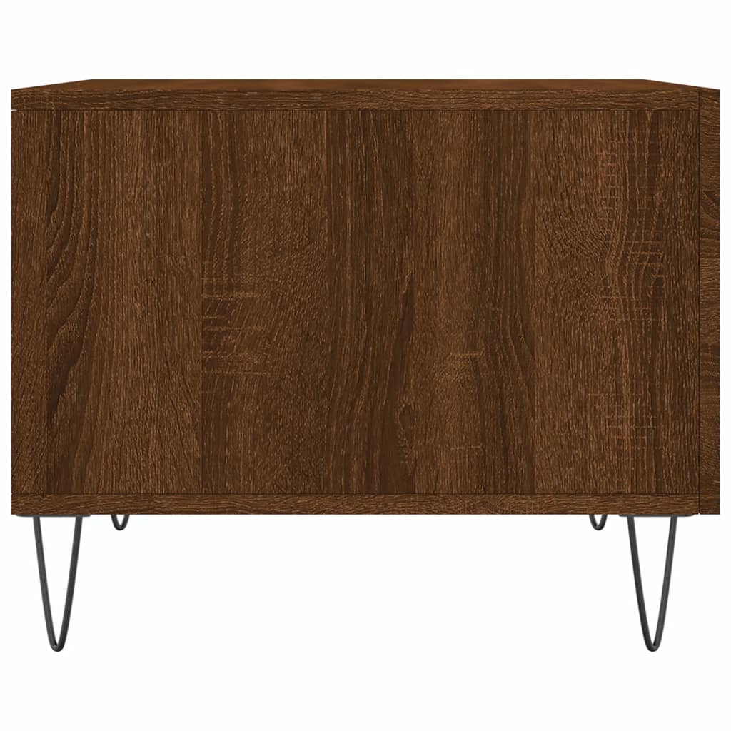 Tables basses 2 pcs chêne marron 50x50x40 cm bois d'ingénierie - XIOS