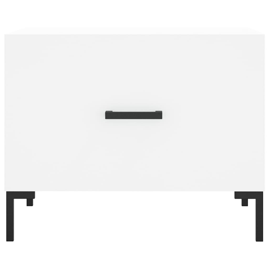 Tables basses 2 pcs blanc 50x50x40 cm bois d'ingénierie - XIOS