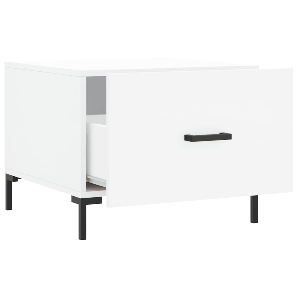 Tables basses 2 pcs blanc 50x50x40 cm bois d'ingénierie - XIOS