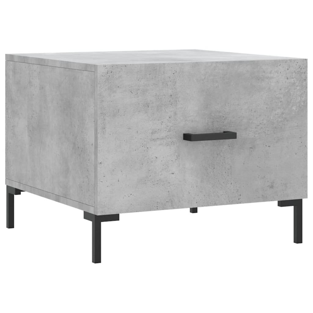 Table basse gris béton 50x50x40 cm bois d'ingénierie - XIOS