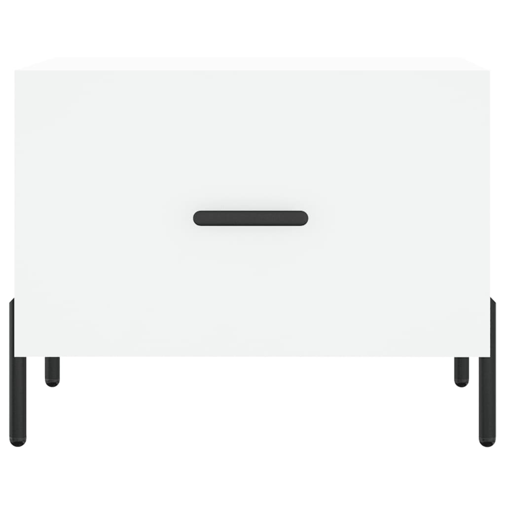 Tables basses 2 pcs blanc 50x50x40 cm bois d'ingénierie - XIOS