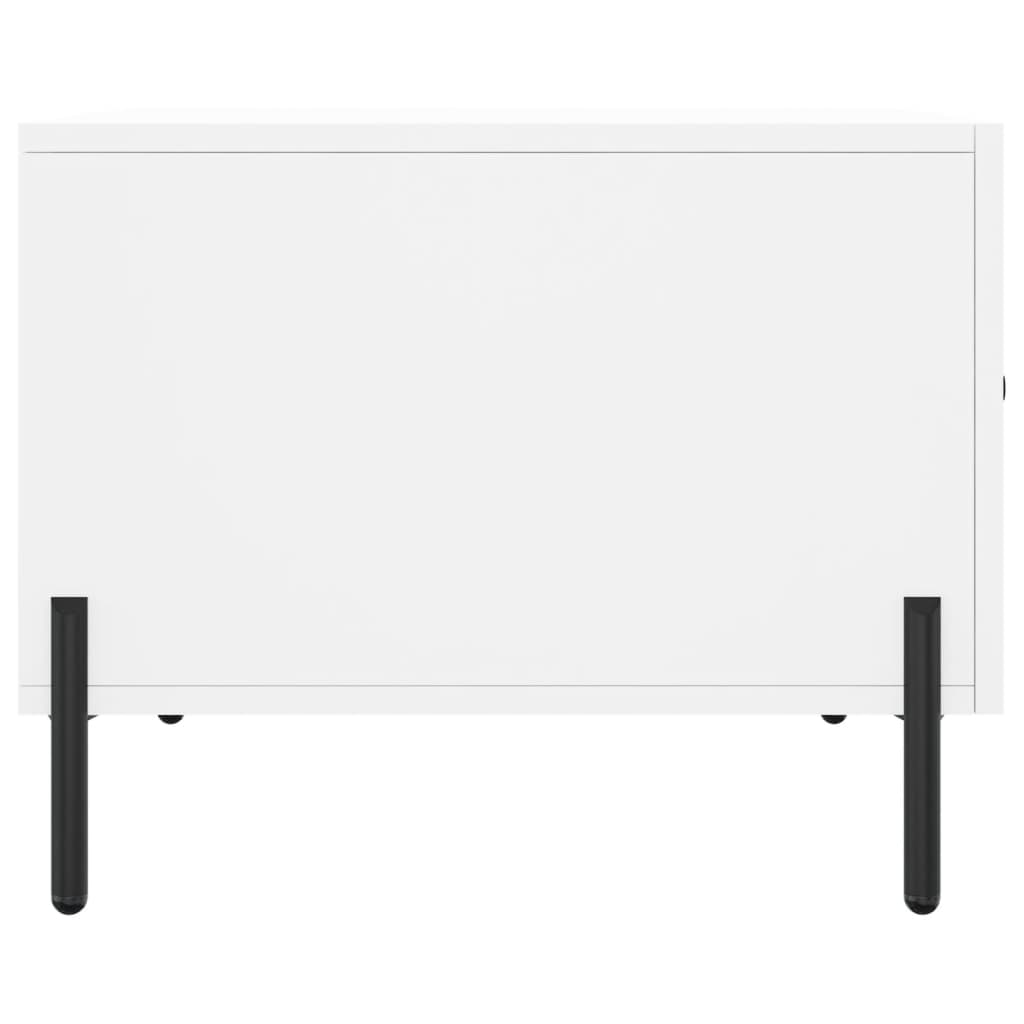 Tables basses 2 pcs blanc 50x50x40 cm bois d'ingénierie - XIOS