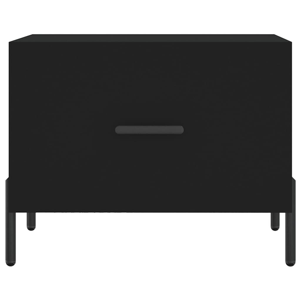 Tables basses 2 pcs noir 50x50x40 cm bois d'ingénierie - XIOS